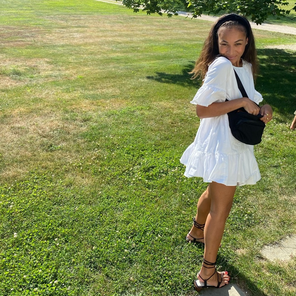 White Layered Sundress